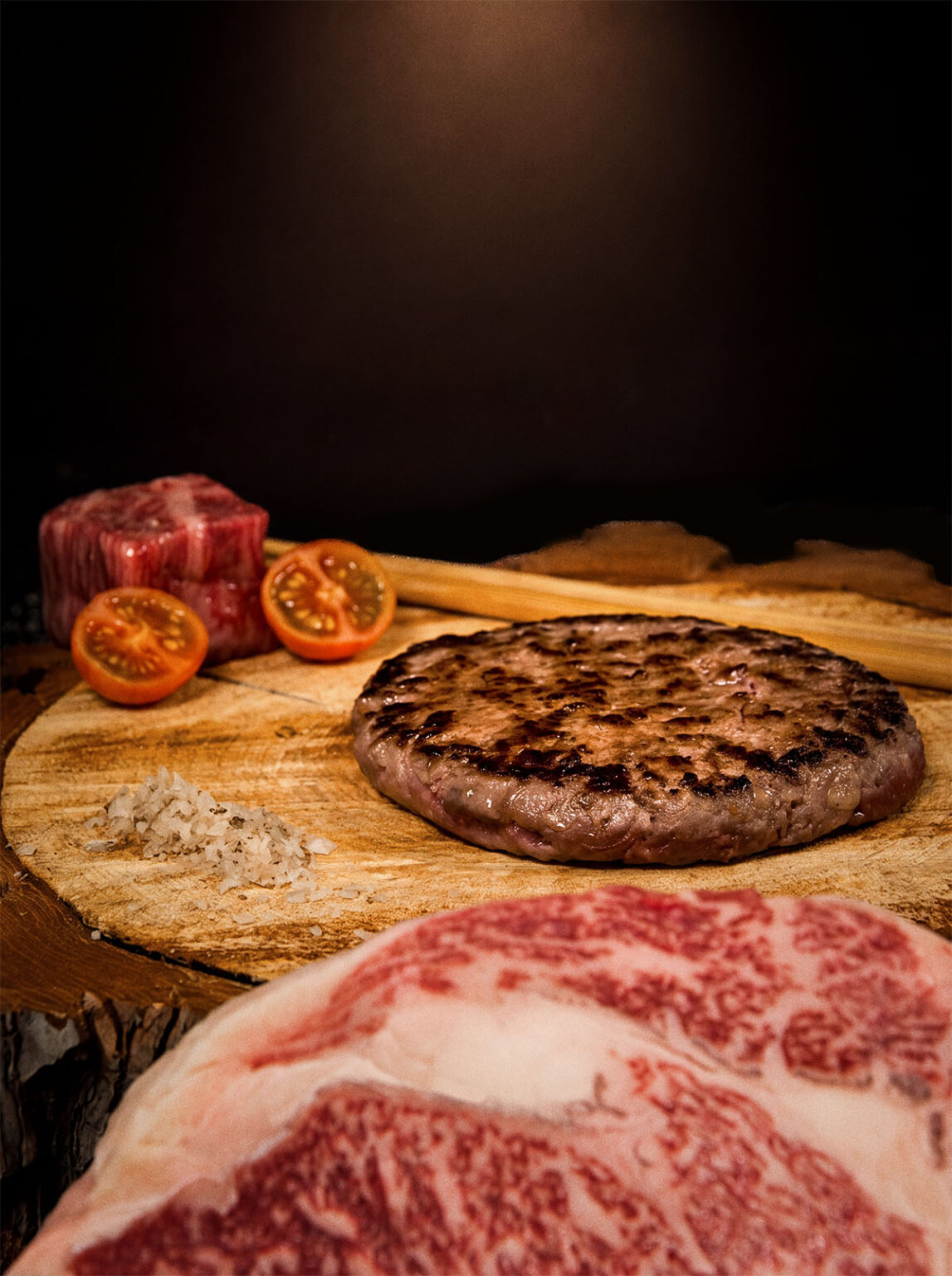 Hamburguesa suprema de Kobe japonés certificado Caydesa
